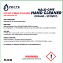 HALO-GRIT HAND CLEANER 20L FORTE ORANGE-SCENTED GRIT
