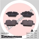 REAR PADS ZIMMERMANN MINI