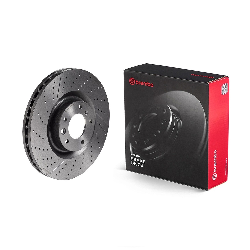 FRONT DISC 375MM CROSS DRILLED BREMBO MERC