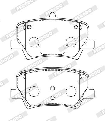 REAR PADS FERODO VOLVO