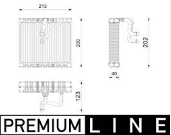 A/C EVAPORATOR BOGAP VAG