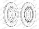REAR DISC 300MM FERODOMERC
