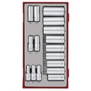 TENG 16PCE 3/8" DR. DEEP SOCKET SET 7-22MM - TC-TRAY