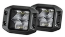 FLOOD LIGHT 3.2" FLUSH MOUNT BLACK MAGIC LED CUBE KIT HELLA