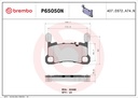 REAR PADS BREMBO CERAMIC PORSCHE