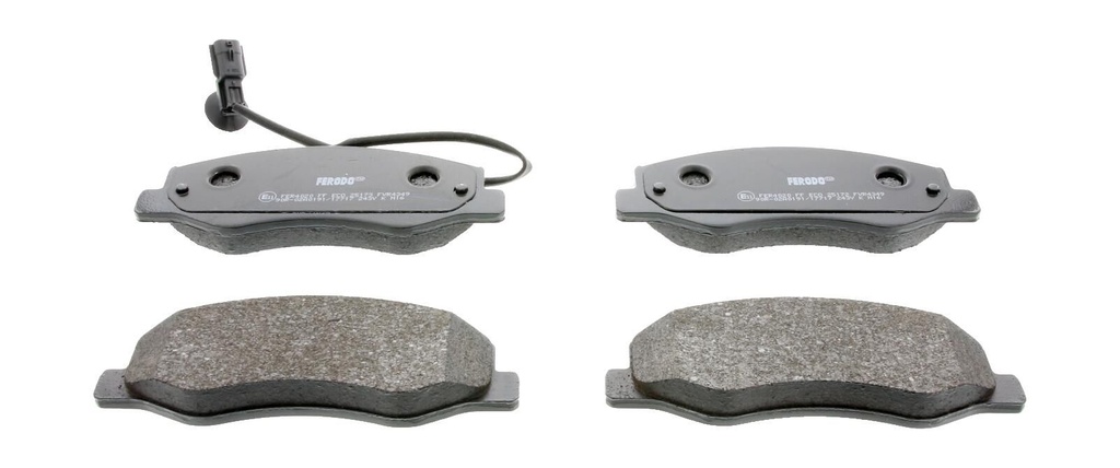 REAR PADS W/SENSOR FERODO RENAULT