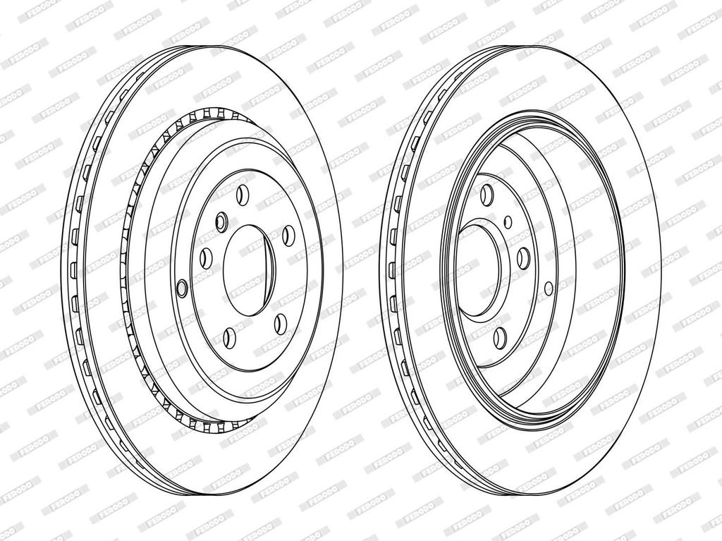 REAR DISC (VENTED) 330MM FERODO MERC