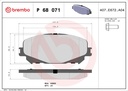 FRONT PADS BREMBO RENAULT
