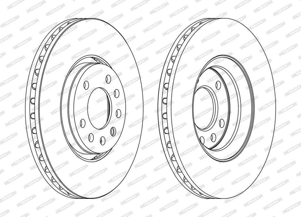 FRONT DISC FERODO PSA
