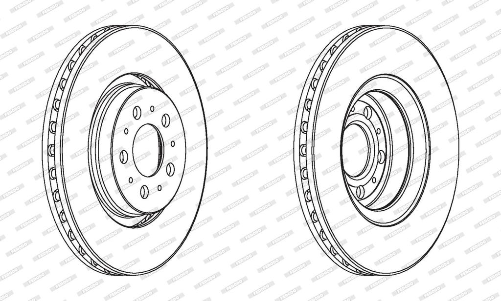 FRONT DISC FERODO VOLVO