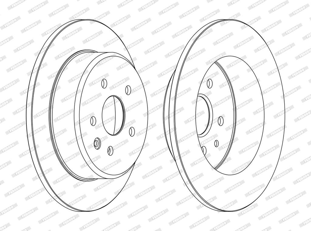REAR DISC FERODO LEXUS