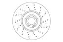 FRONT DISC 350MM CROSS DRILLED TRW MERC