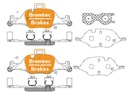 BRAKE PADS REAR BREMTEC BMW