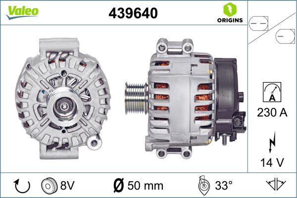 ALTERNATOR VALEO BMW 230A