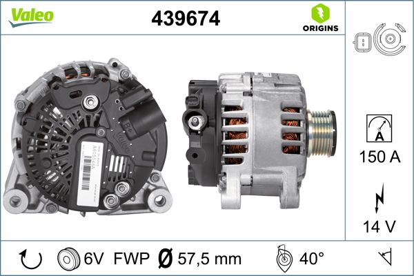 ALTERNATOR VALEO PSA FIAT