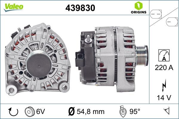 ALTERNATOR 14V 220A VALEO BMW