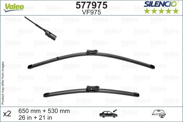 WIPER BLADE SET VALEO SILENCIO