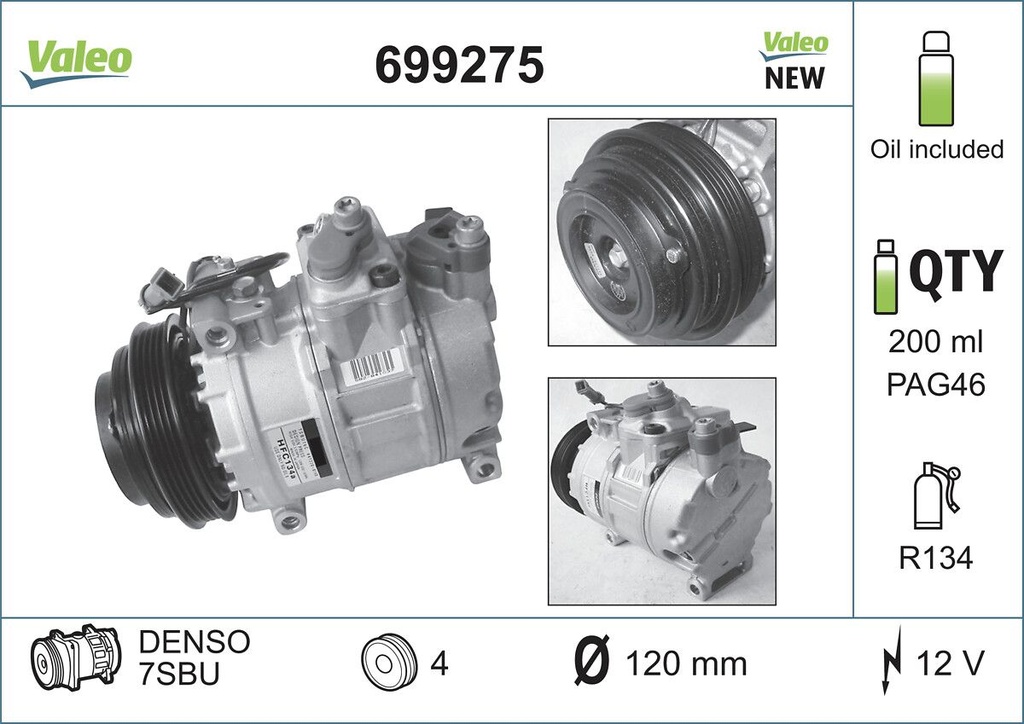 A/C COMPRESSOR VALEO VAG