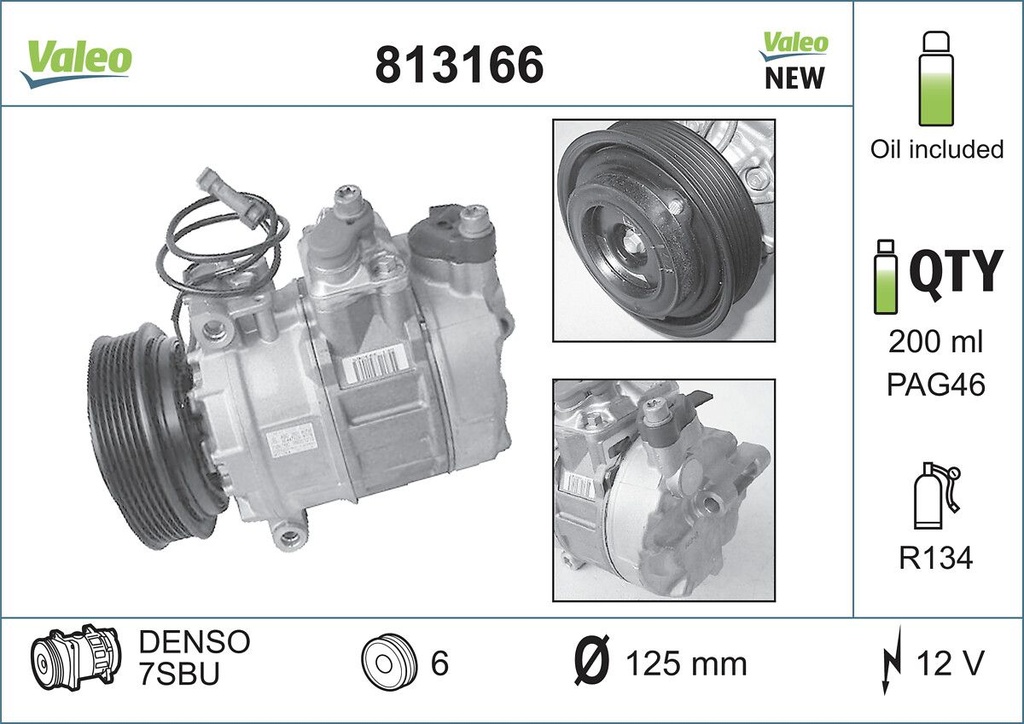 A/C COMPRESSOR VALEO VAG