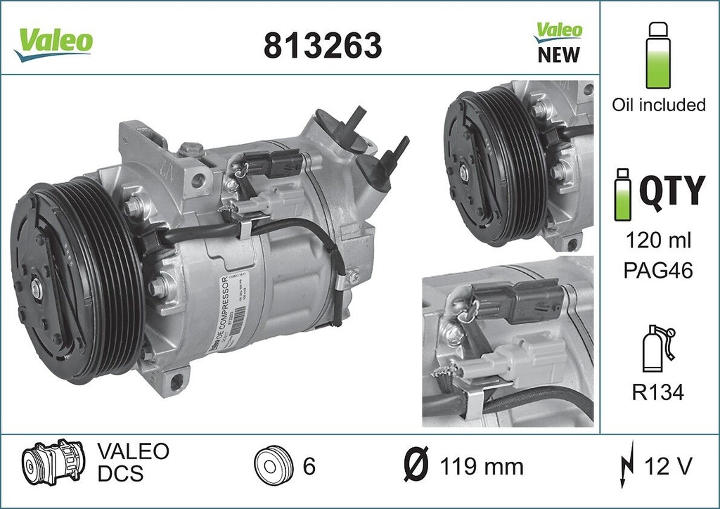 A/C COMPRESSOR VALEO RENAULT
