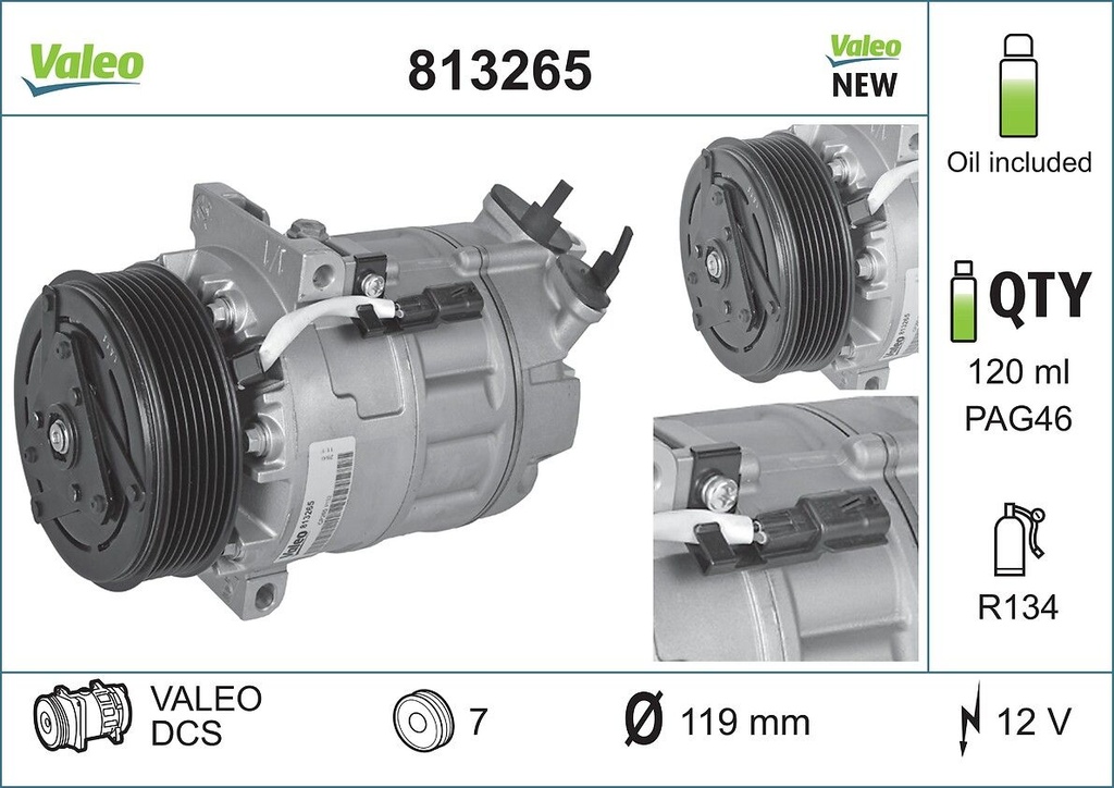 A/C COMPRESSOR VALEO RENAULT