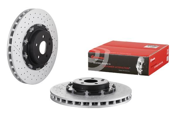 FRONT DISC 390MM XDRILLED/SLOT BREMBO ME