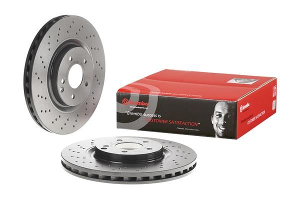 FRONT DISC 330MM XDRILLED  BREMBO MERC