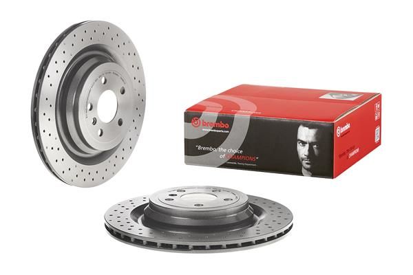 REAR DISC 345MM XDRILLED BREMBO MERC