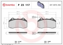 PADS FRONT BREMBO ALFA