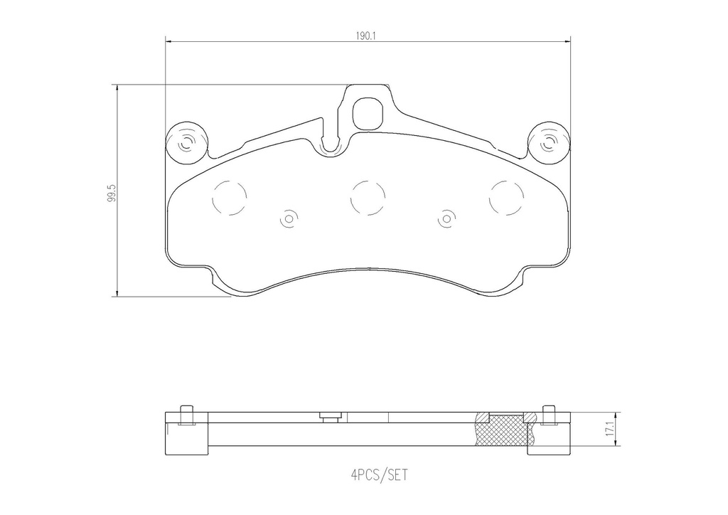 PADS FRONT BREMBO PORSCHE