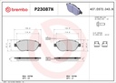 PADS FRONT BREMBO NAO TECH FIAT