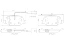 PADS REAR W/SENSORS BREMBO FIAT