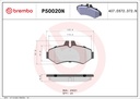 PADS REAR BREMBO MERC / VAG