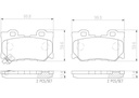 PADS REAR BREMBO NISSAN INFINITI