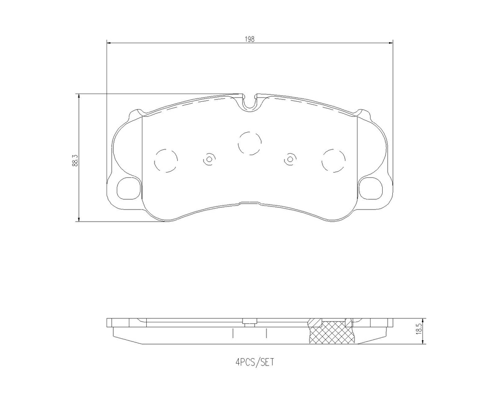 PADS FRONT BREMBO PORSCHE