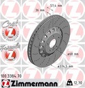 FRONT DISC 375MM XDRILLED ZIMMERMANN VAG