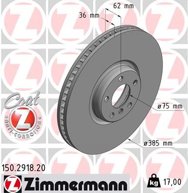 FRONT DISC RH ZIMMERMANN BMW