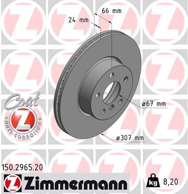 FRONT DISC ZIMMERMANN BMW