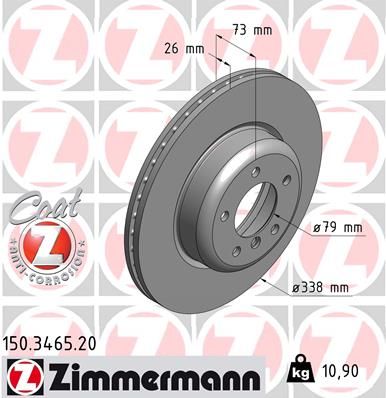 FRONT DISC ZIMMERMANN BMW