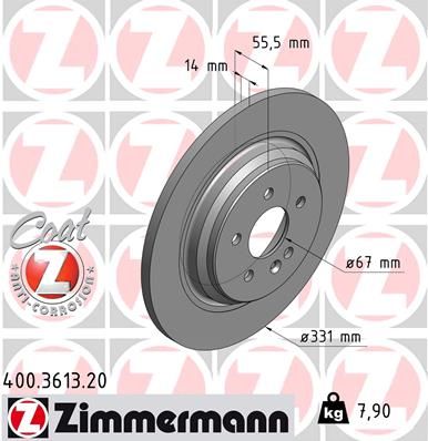 REAR DISC ZIMMERMAN MERC