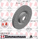 FRONT DISC ZIMMERMANN MERC 390MM XDRILL