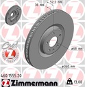 FRONT DISC RH 360MM ZIMMERMANN PORSCHE