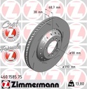 FRONT DISC RH 390MM ZIMMERMANN PORSCHE