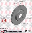 FRONT DISC 332MM ZIMMERMANN VAG