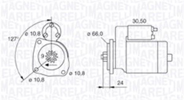 STARTER MOTOR MAGNETI LAND ROVER