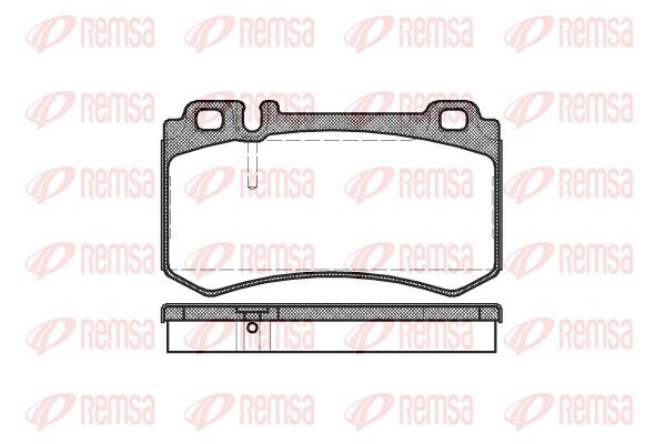 PADS REAR REMSA MERC