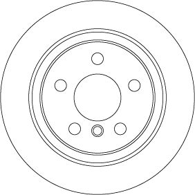REAR DISC 280MM TRW BMW