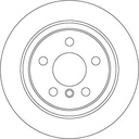 REAR DISC 280MM TRW BMW