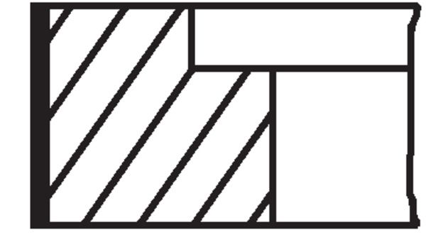 PISTON RING SET STD MAHLE VAG