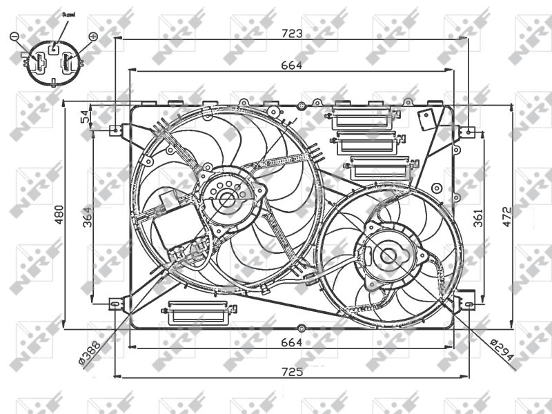 RADIATOR FAN NRF LAND ROVER